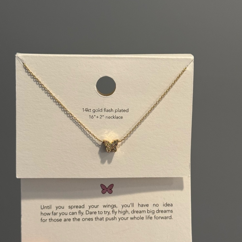 Target Gold Butterfly Pendant Necklace